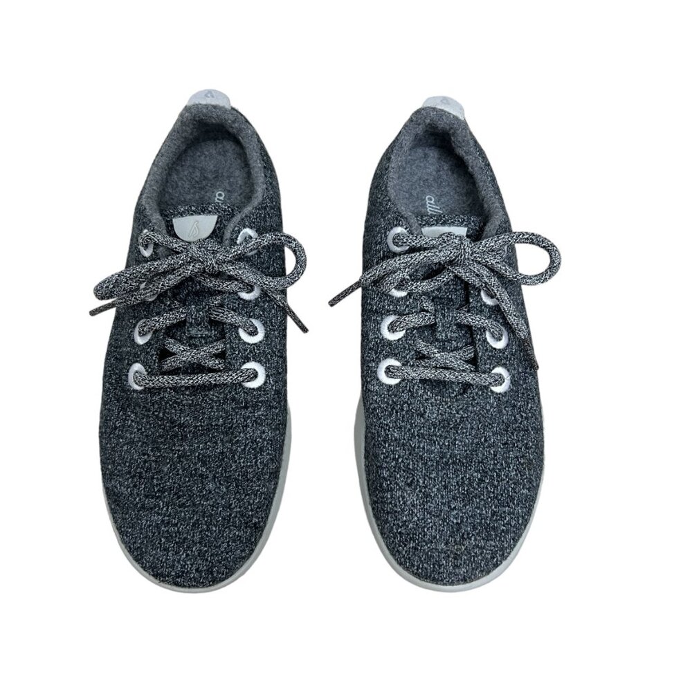 Allbirds Classic Heather Gray Lace Up Merino Wool Runners Women's Size 8
